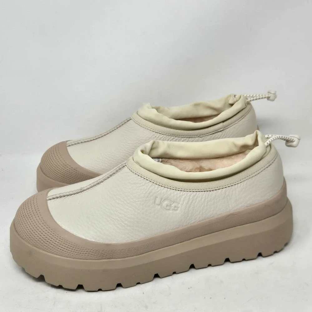 UGG Tasman Weather Hybrid Slipper Birch White Pepper Mens 9 Women 11 NWOB‎